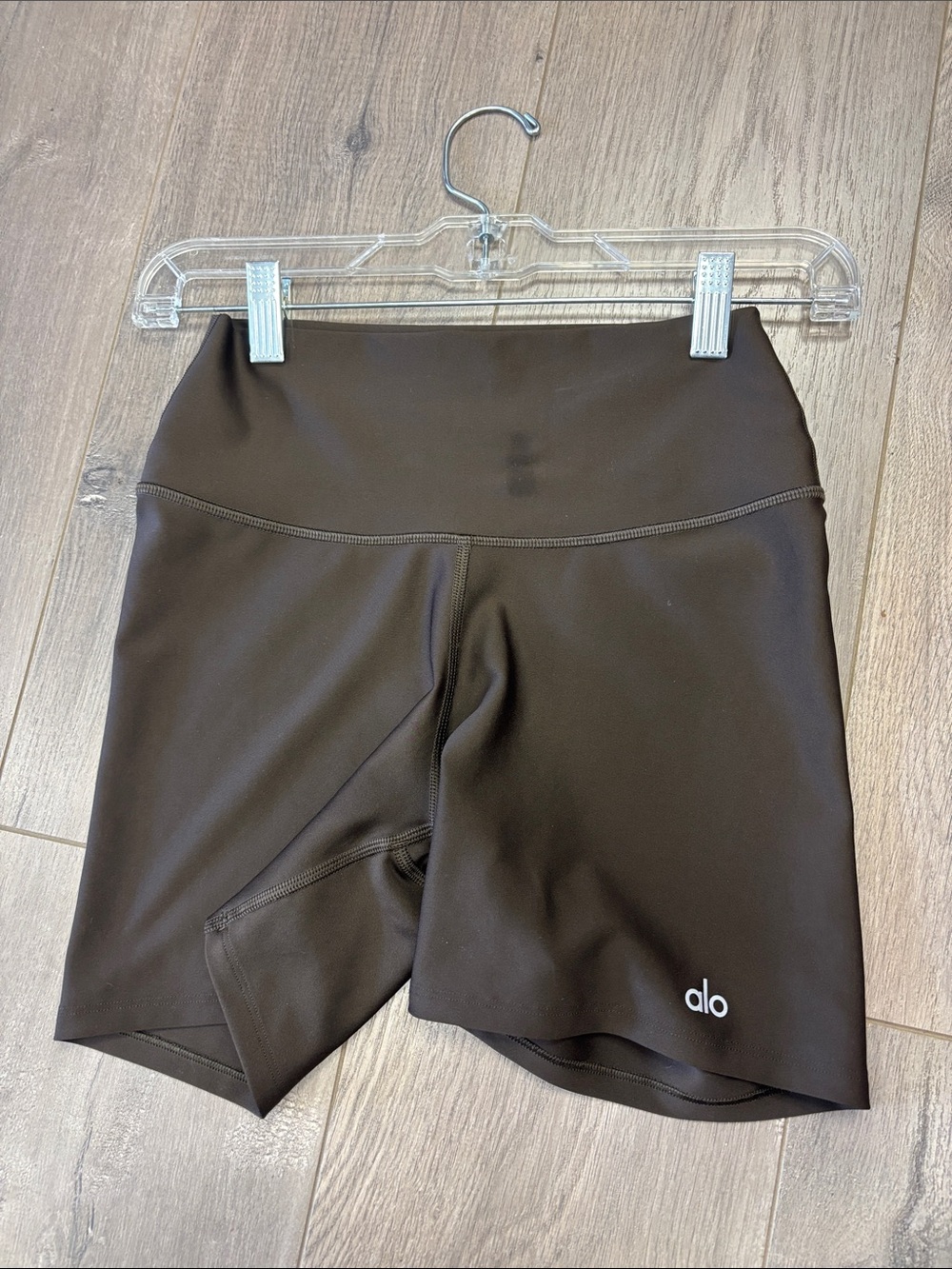 ALO Yoga Brown High-Rise Bike Shorts